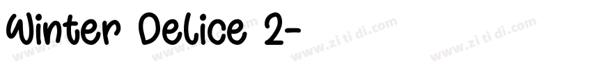 Winter Delice 2字体转换